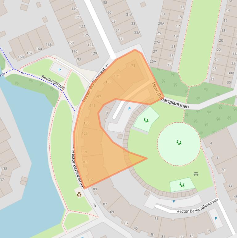 Kaart van postcodegebied 2551XP.