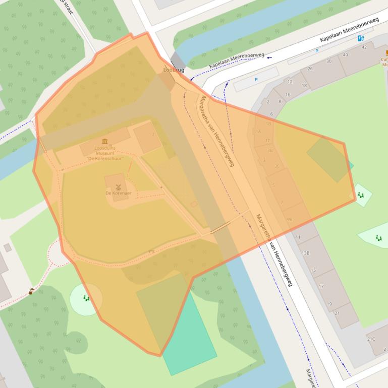 Kaart van postcodegebied 2552BA.