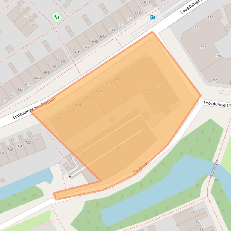 Kaart van postcodegebied 2552BH.