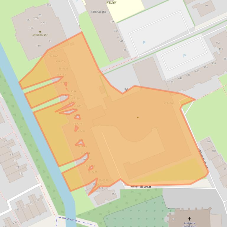 Kaart van postcodegebied 2552BR.