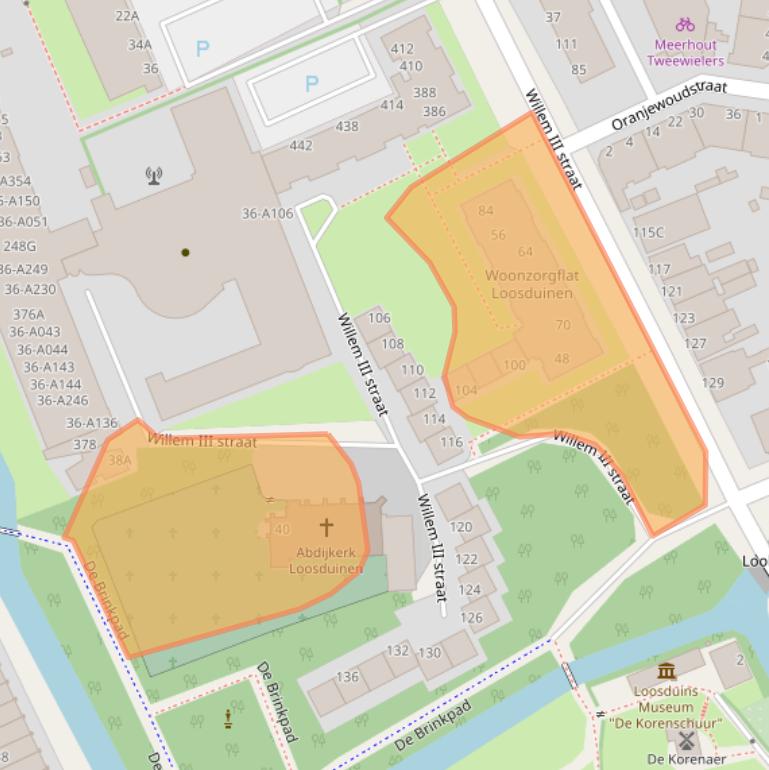 Kaart van postcodegebied 2552BS.