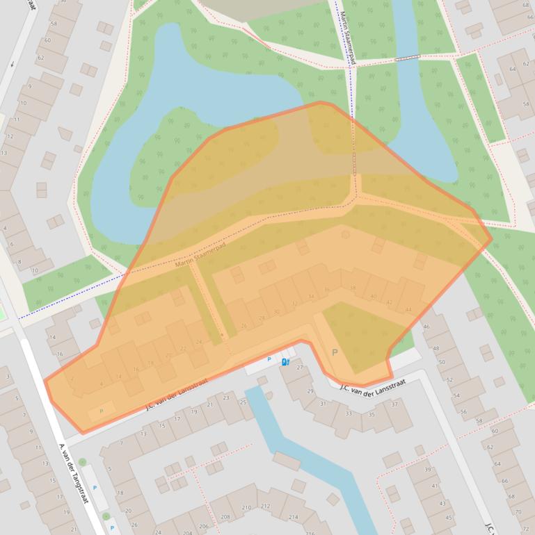Kaart van postcodegebied 2552HN.