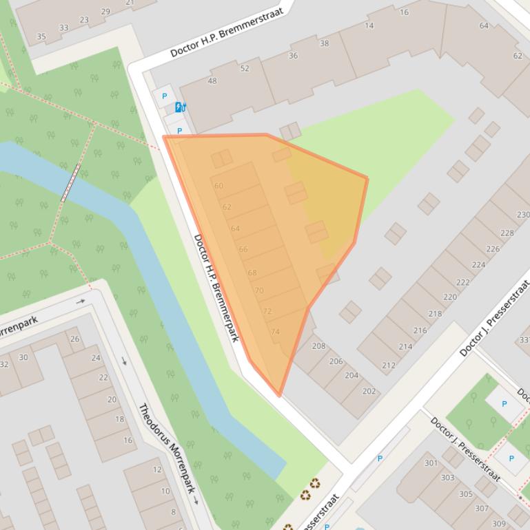 Kaart van postcodegebied 2552MH.