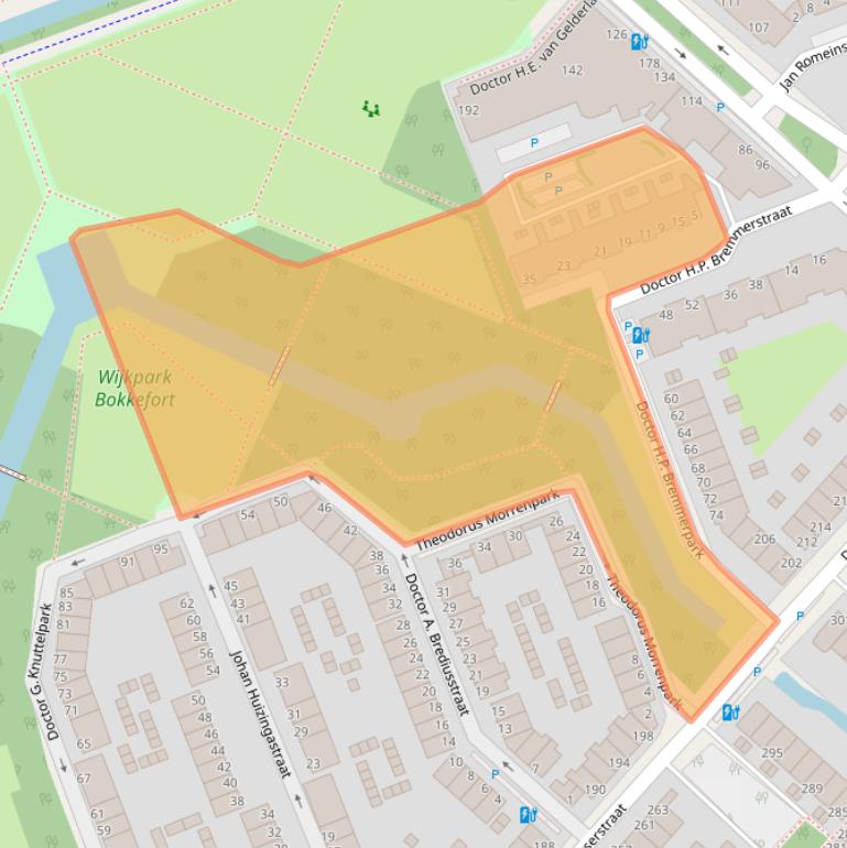 Kaart van postcodegebied 2552MK.