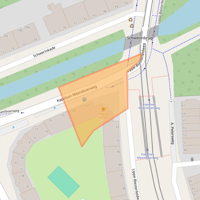 Kaart van postcodegebied 2552RV.