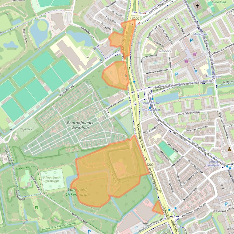 Kaart van postcodegebied 2553AA.