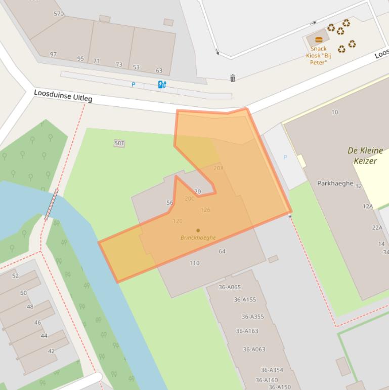 Kaart van postcodegebied 2553AV.