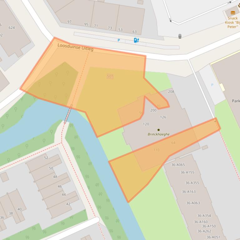 Kaart van postcodegebied 2553AW.