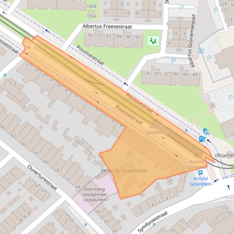 Kaart van postcodegebied 2553BA.