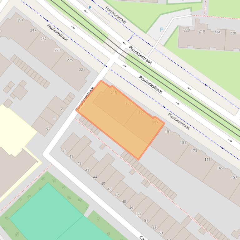 Kaart van postcodegebied 2553BG.