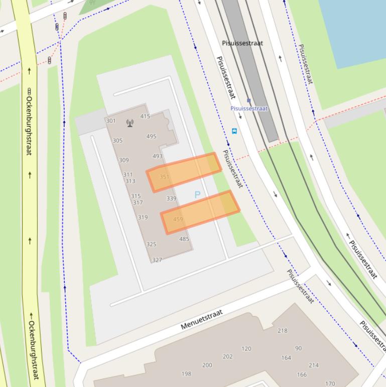 Kaart van postcodegebied 2553BP.