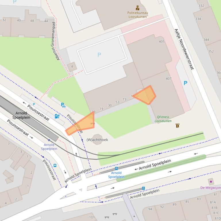 Kaart van postcodegebied 2553CB.