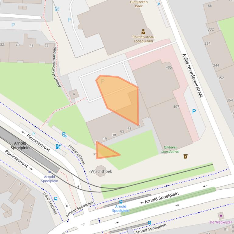 Kaart van postcodegebied 2553CC.