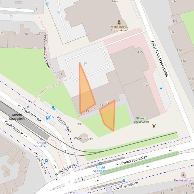 Kaart van postcodegebied 2553CE.