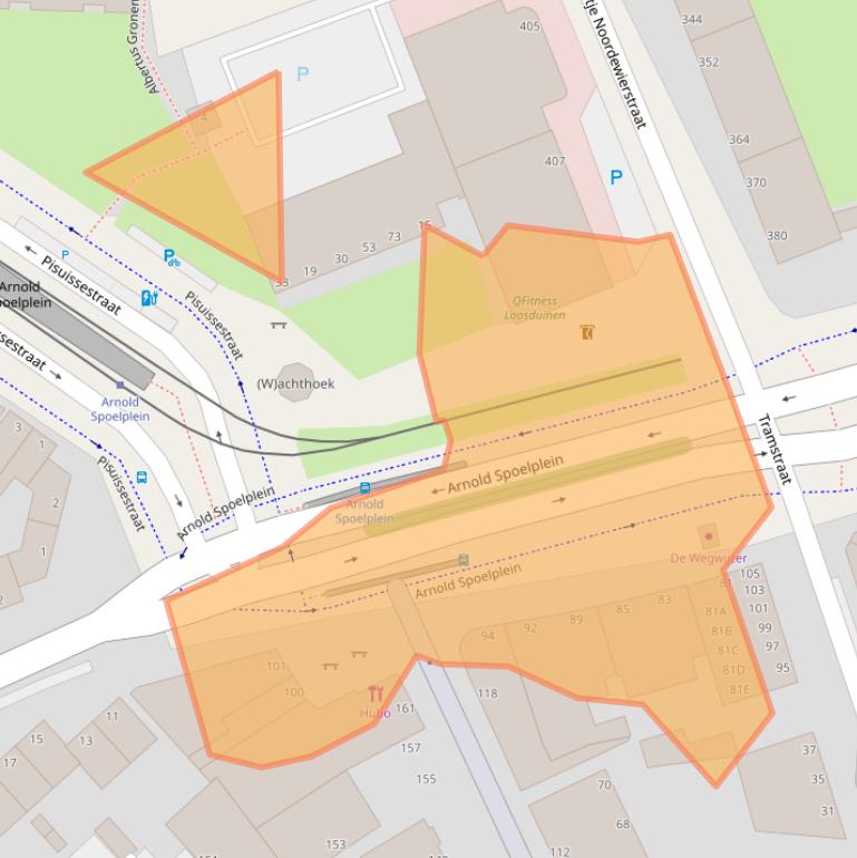 Kaart van postcodegebied 2553CG.