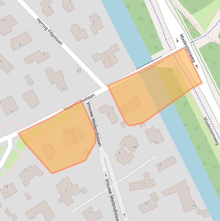 Kaart van postcodegebied 2553ES.