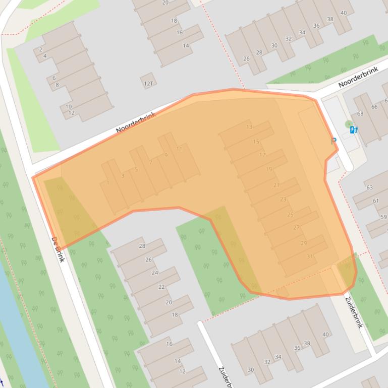 Kaart van postcodegebied 2553GA.