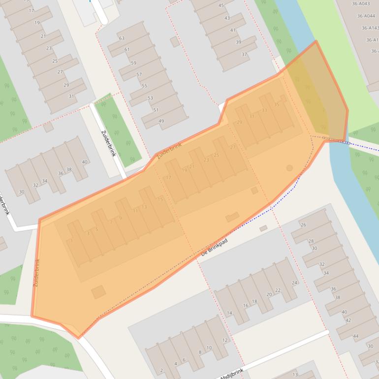 Kaart van postcodegebied 2553GD.