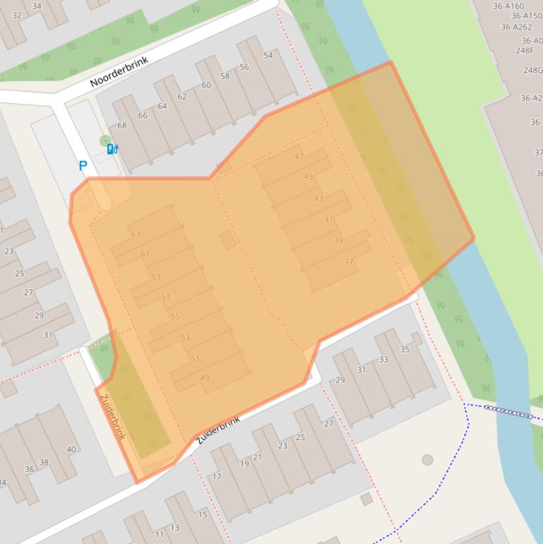 Kaart van postcodegebied 2553GE.