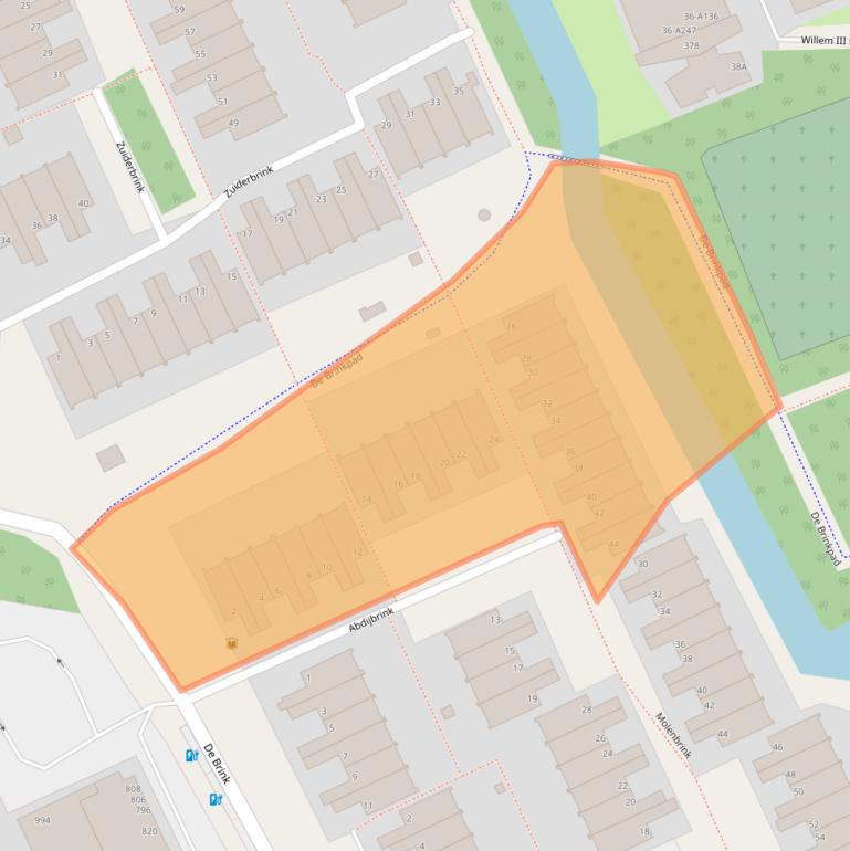 Kaart van postcodegebied 2553GK.