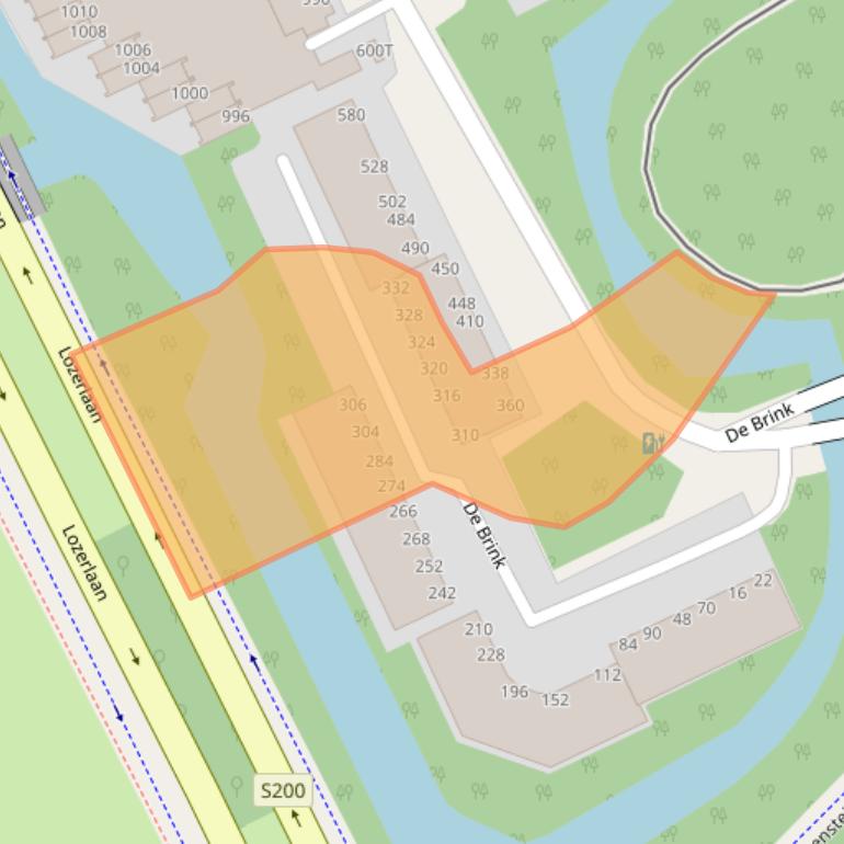 Kaart van postcodegebied 2553HE.