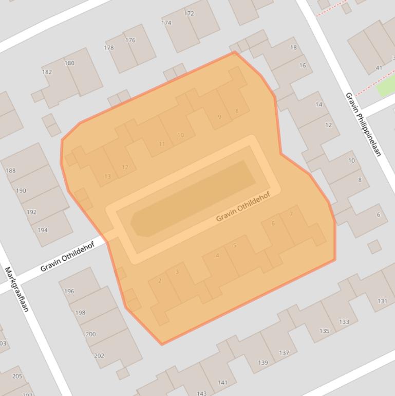 Kaart van postcodegebied 2553JB.