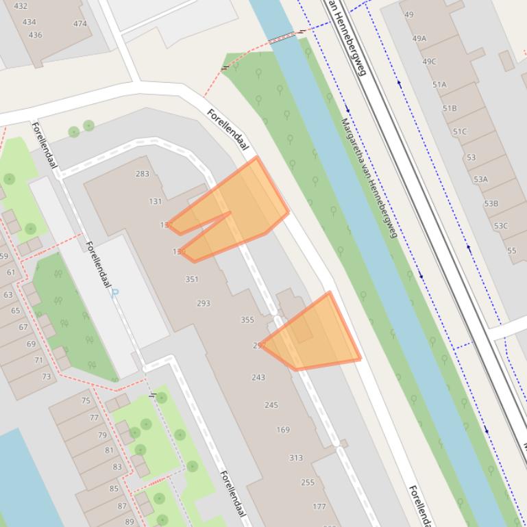 Kaart van postcodegebied 2553JE.