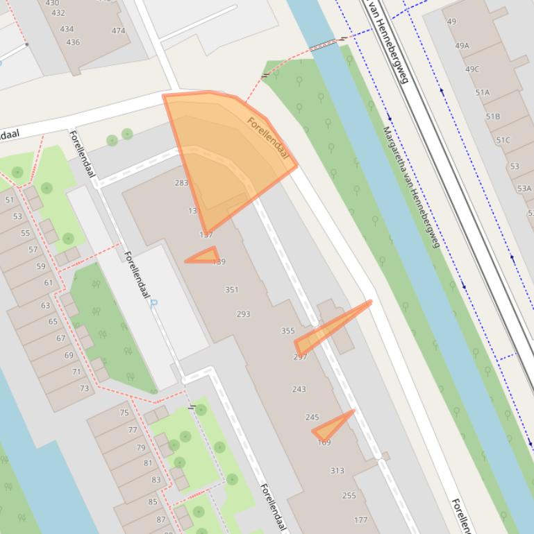 Kaart van postcodegebied 2553JJ.