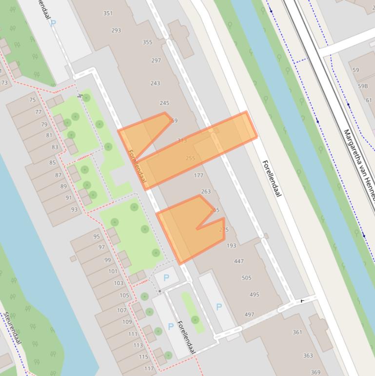 Kaart van postcodegebied 2553JM.