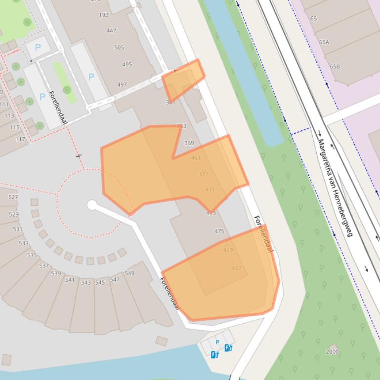 Kaart van postcodegebied 2553JR.