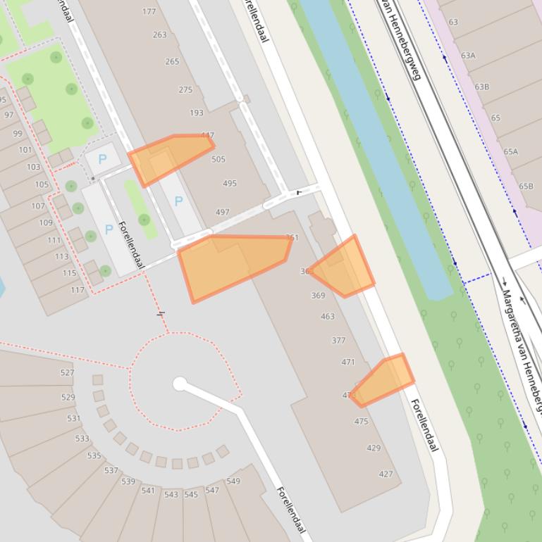 Kaart van postcodegebied 2553JT.