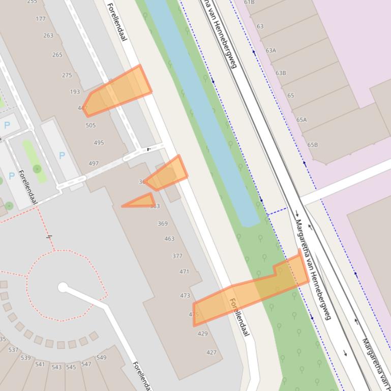 Kaart van postcodegebied 2553JV.