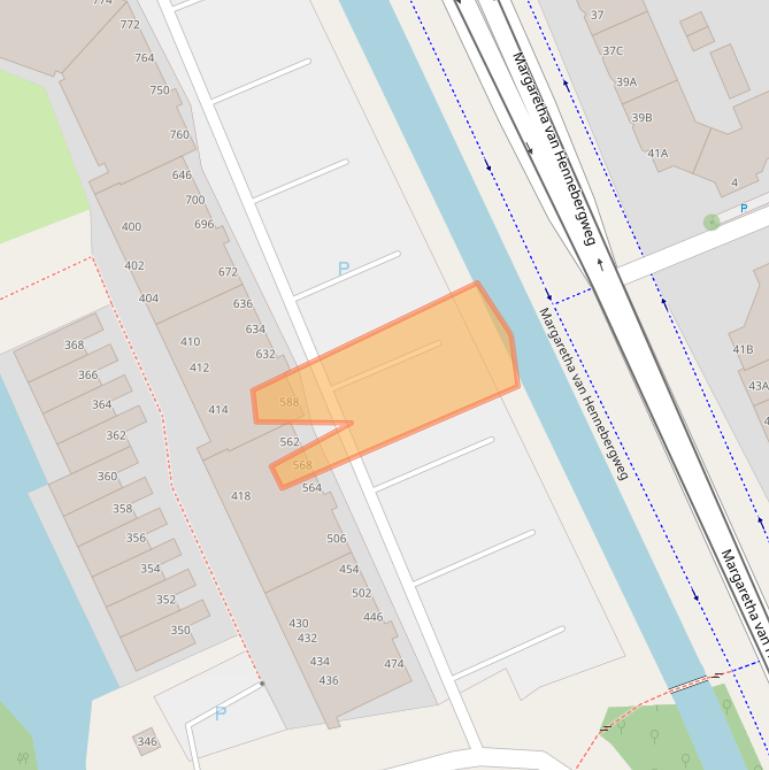 Kaart van postcodegebied 2553KD.