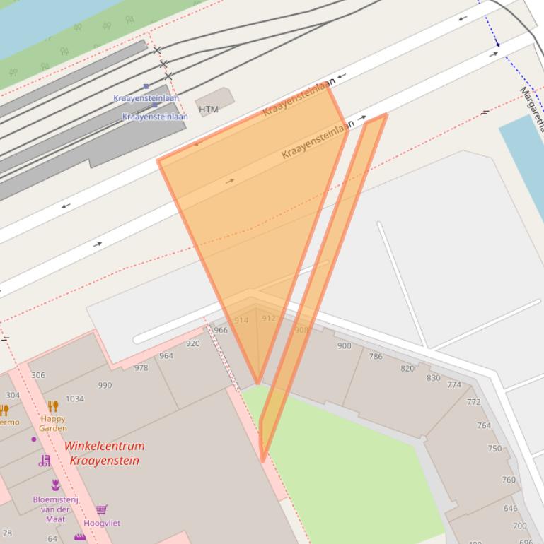 Kaart van postcodegebied 2553KR.