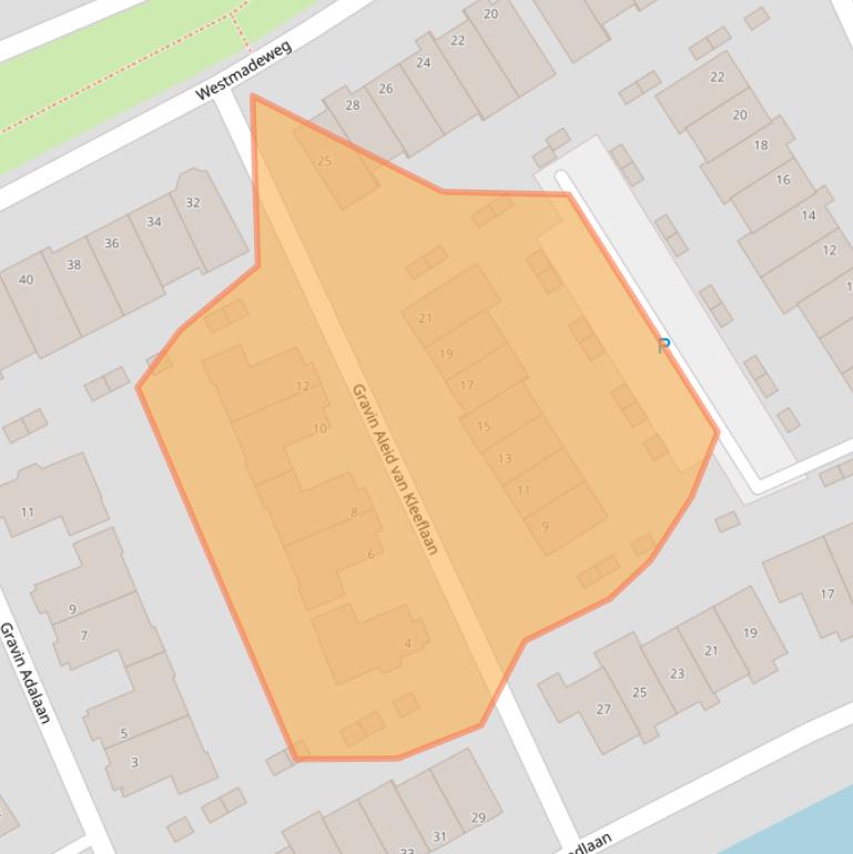 Kaart van postcodegebied 2553MD.