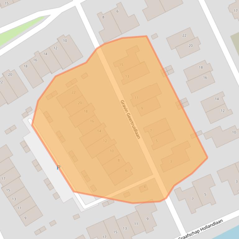 Kaart van postcodegebied 2553ME.