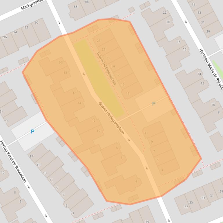 Kaart van postcodegebied 2553MH.