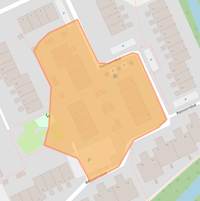 Kaart van postcodegebied 2553NH.