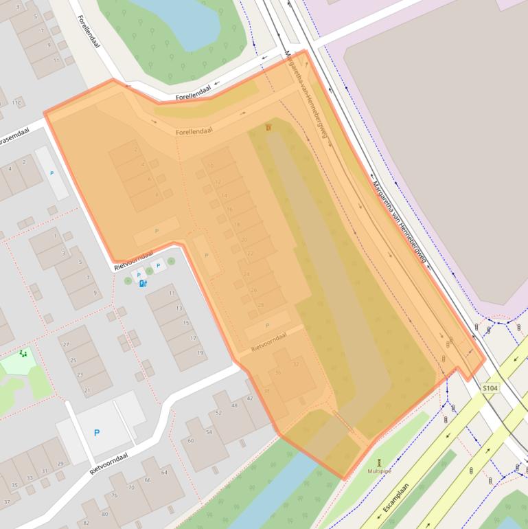 Kaart van postcodegebied 2553NK.
