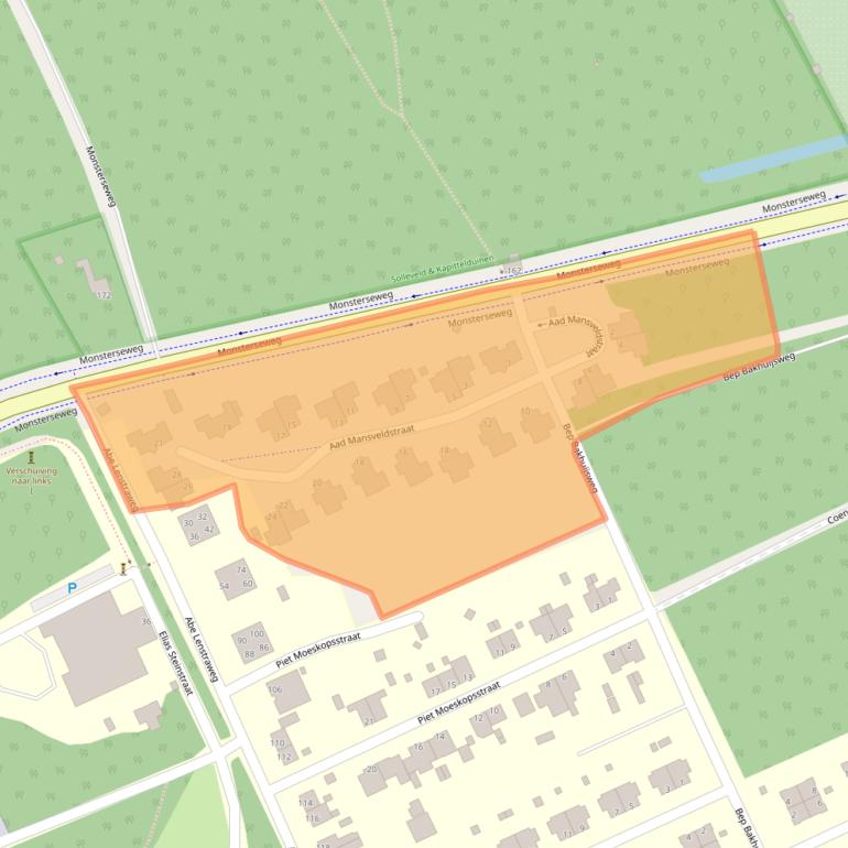 Kaart van postcodegebied 2553NR.