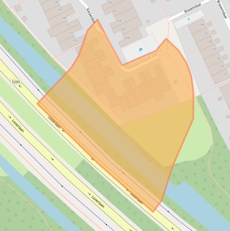 Kaart van postcodegebied 2553PE.