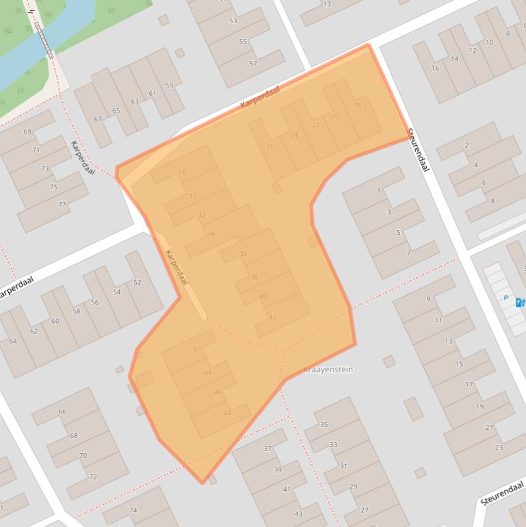 Kaart van postcodegebied 2553PH.