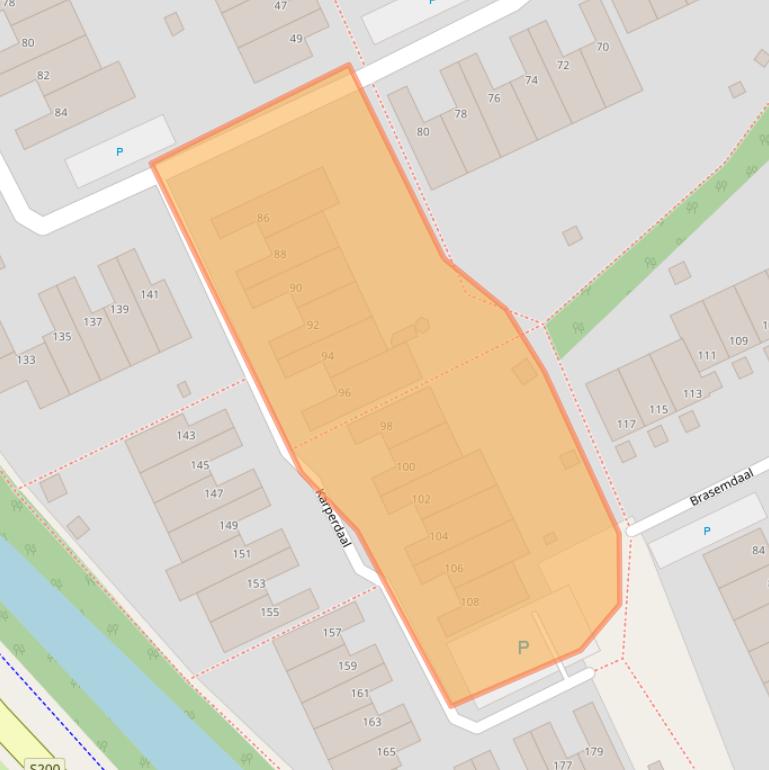 Kaart van postcodegebied 2553PK.