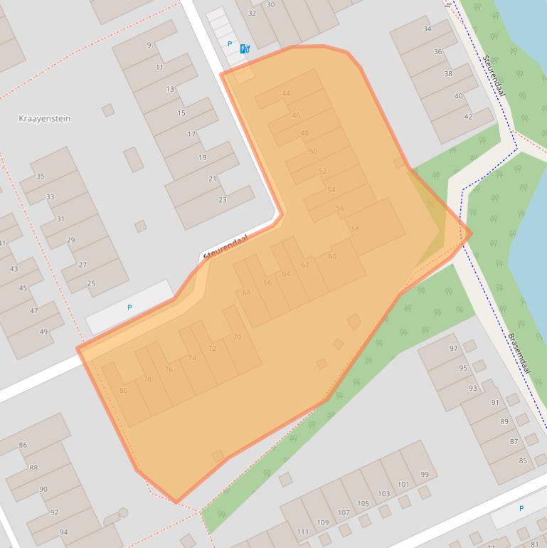 Kaart van postcodegebied 2553PP.