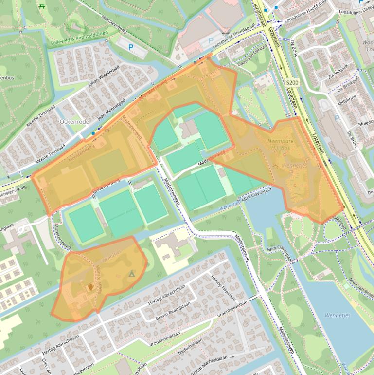 Kaart van postcodegebied 2553RA.