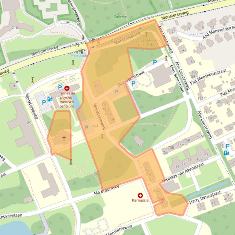 Kaart van postcodegebied 2553RH.