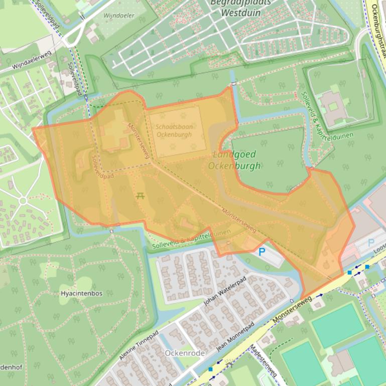 Kaart van postcodegebied 2553RL.