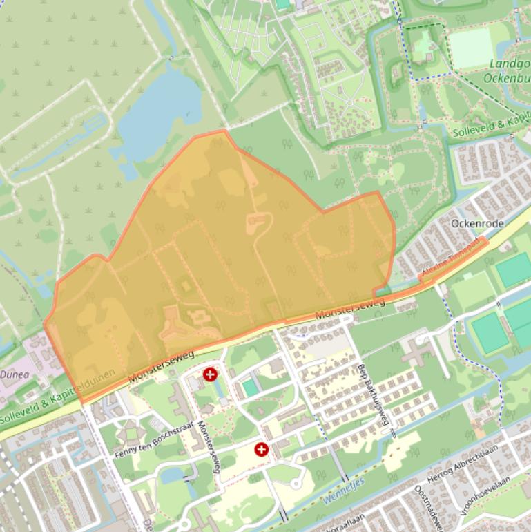 Kaart van postcodegebied 2553RM.