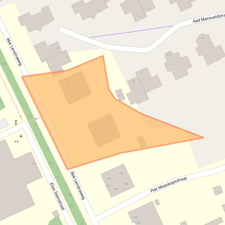 Kaart van postcodegebied 2553RN.