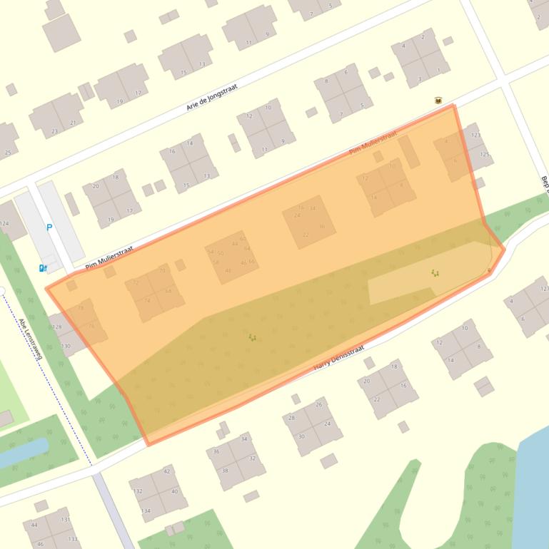 Kaart van postcodegebied 2553RS.